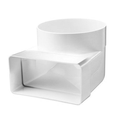 Conduit plat 110x54mm coude 90 vertical > 100 mm