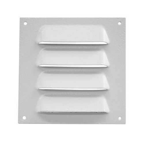 Grille à ailettes aluminium blanc 70x70 mm