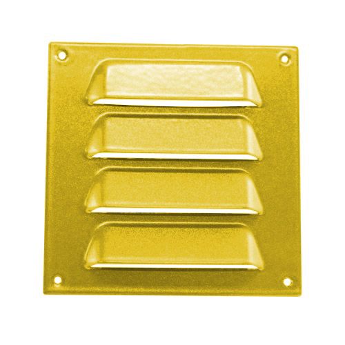 Grille à palettes en aluminium doré 70x70 mm