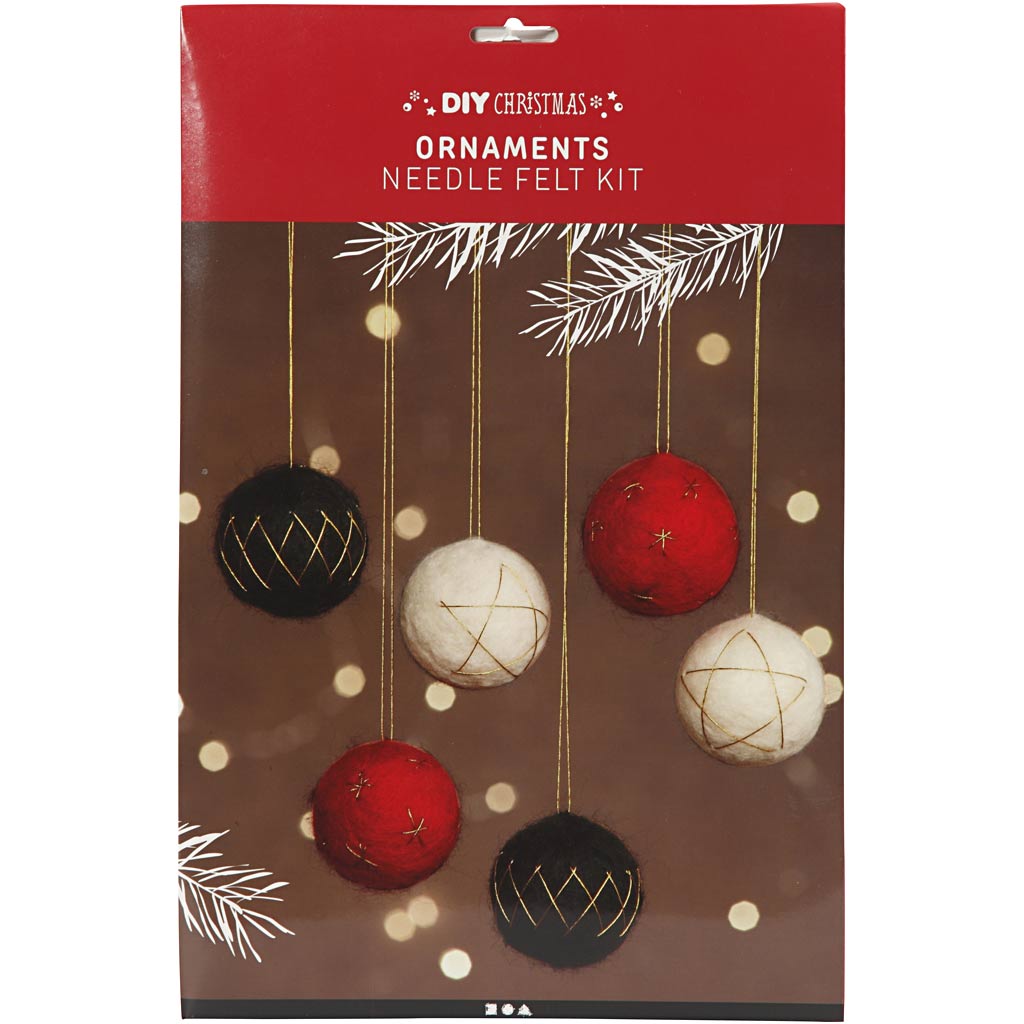 Boules de Noël Creativ company, d 6 cm, 6 pièces, 1 boîte