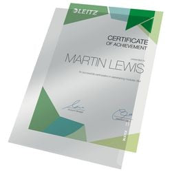 Couvertures en L leitz transparentes a4 100 pièces