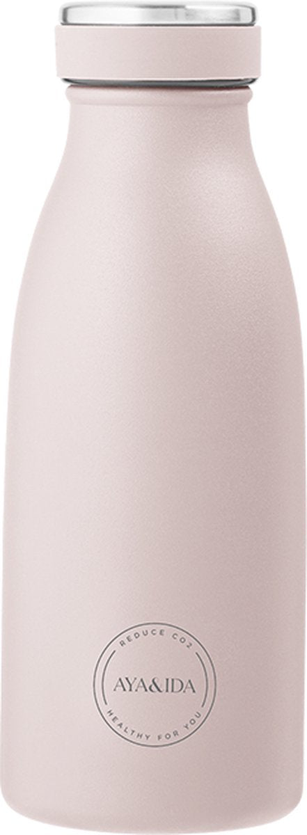 Aya ida - gourde - thermos - bouteille d'eau - 350ml - rose tendre