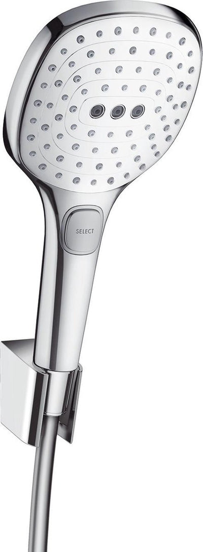 Hansgrohe raindance select e set de bain 120 3jet avec flexible de douche 160 cm blanc chromé