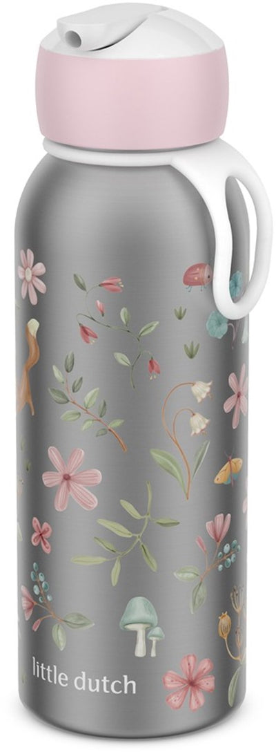 Bouteille isotherme Mepal flip-up campus Little Dutch - 350 ml - 12 heures froides 4 heures chaudes - gourde avec paille pour enfants - merveilles de fées