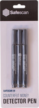 Safescan stylo de détection de fausse monnaie 30 gris blister de 3 pièces