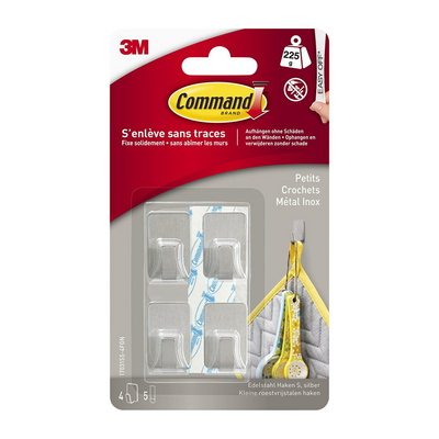 3m 1072423 - commande 4 crochets inox s 17031ss-4, 4 crochets, 5 bandes | 5 pièces