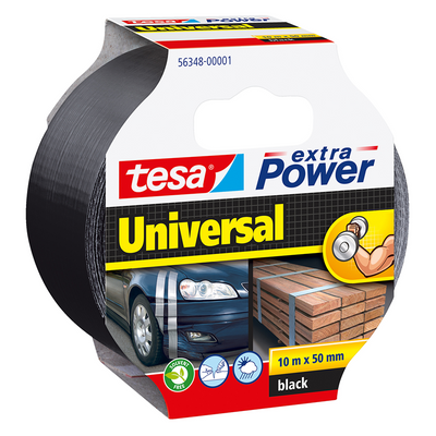 Tesa 1034987 - puissance supplémentaire 10mx50mm noir | 6 pièces