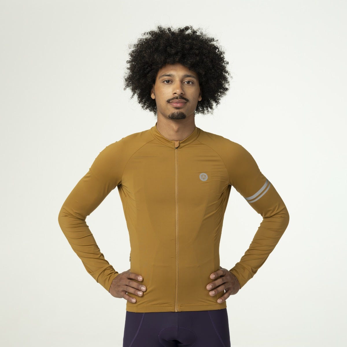 Chemise de cyclisme unie manches longues performance Armagnac homme