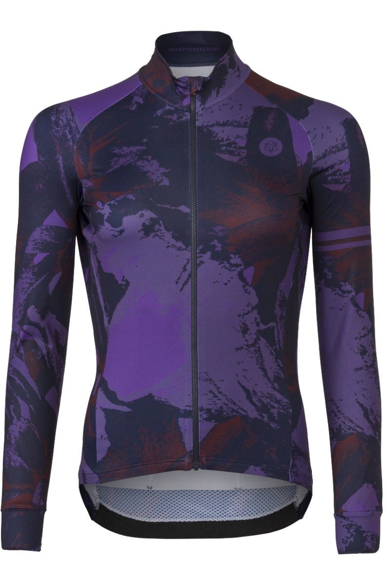 Maillot de cyclisme Flower manches longues performance femme