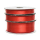 Ruban de Noël Decoris rouge satiné (le rouleau)