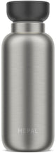 Mepal bouteille thermo ellipse - 350 ml - bouteille isotherme - étanche - noir nordique
