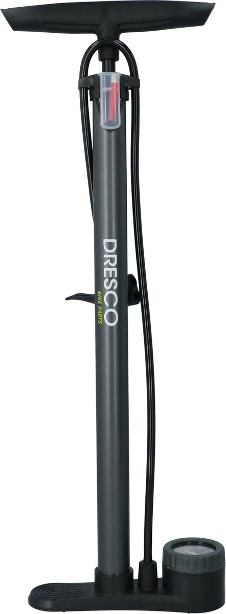 Pompe à vélo Dresco avec manomètre compact