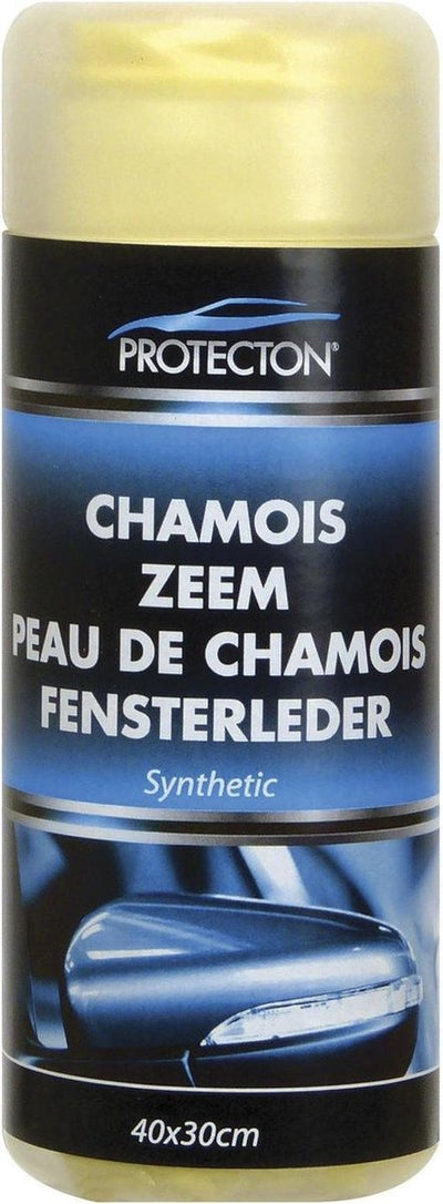 Chamois synthétique Protecton - aide à absorber l'eau en toute sécurité - capacité d'absorption élevée - sans danger pour toutes les surfaces - dans un tube de rangement pratique - 40x30 cm