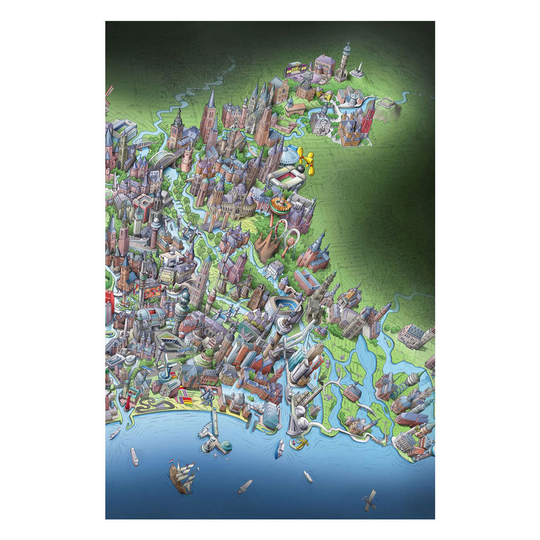 Puzzle des jambes Pays-Bas en bref, 1000ST.