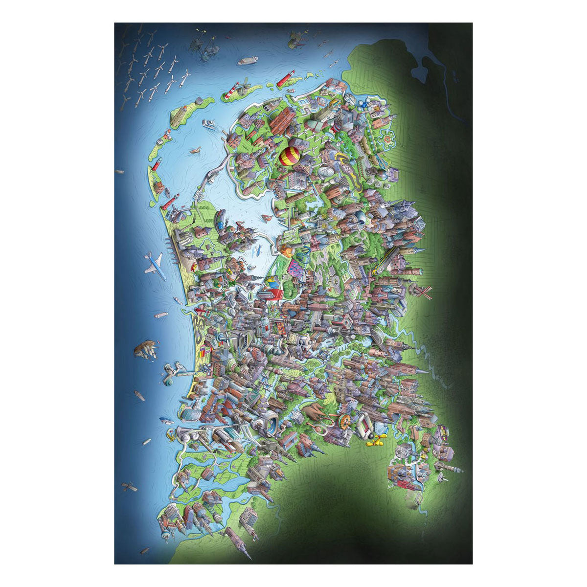 Puzzle des jambes Pays-Bas en bref, 1000ST.