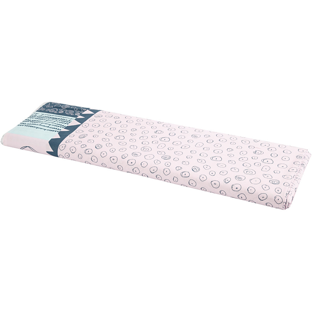 Tissu Creativ company, l: 145 cm, 140 gr, rouge clair, 10 m 1 rouleau