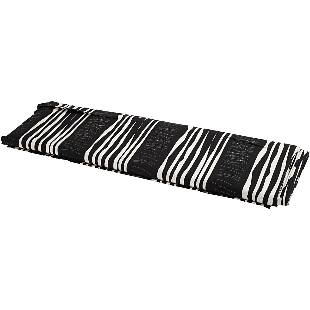 Tissu Creativ company, l: 145 cm, 140 gr, noir, 10 m 1 rouleau