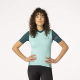 Chemise cycliste color block performance femme - afbeelding 2