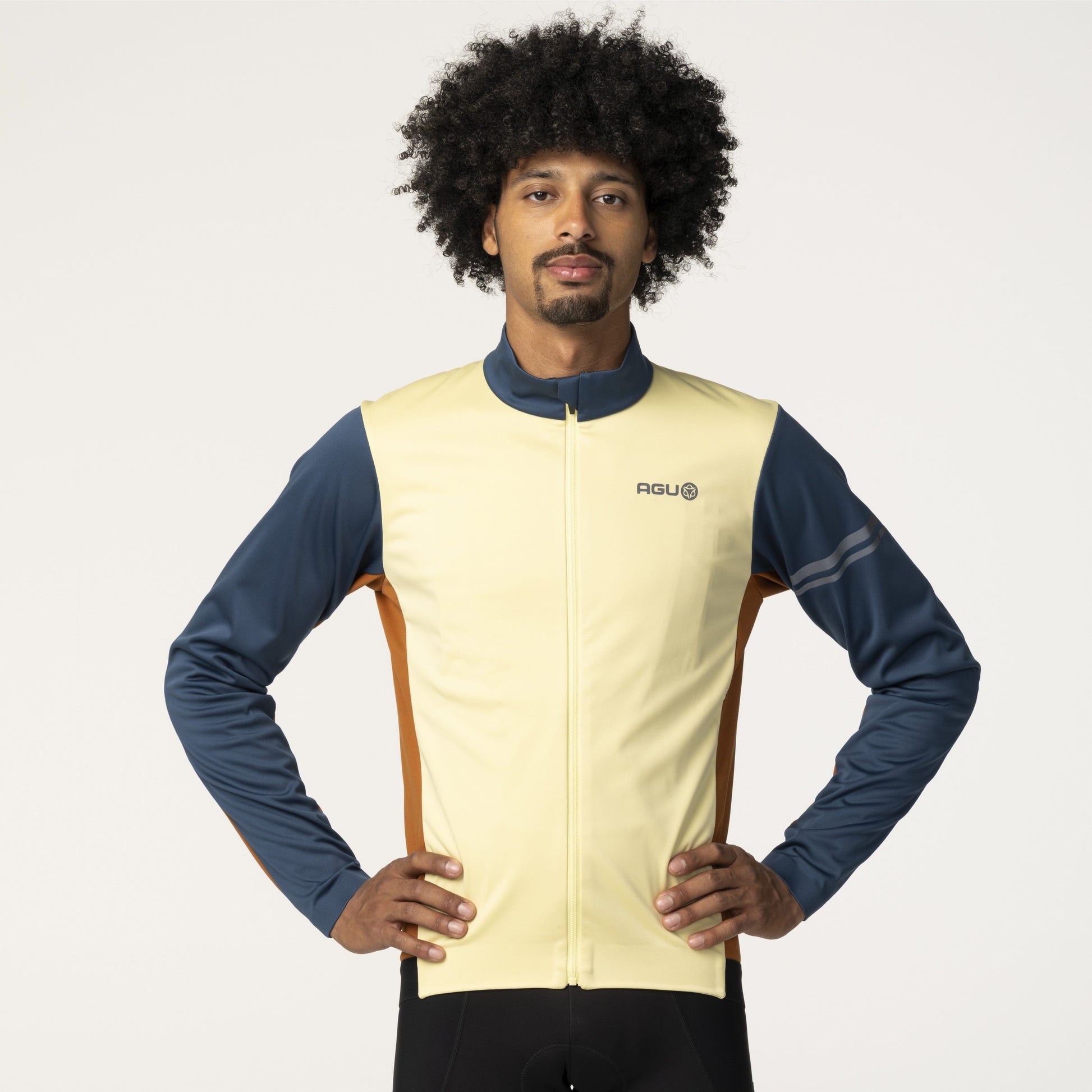Veste d'hiver performance hommes brume dorée