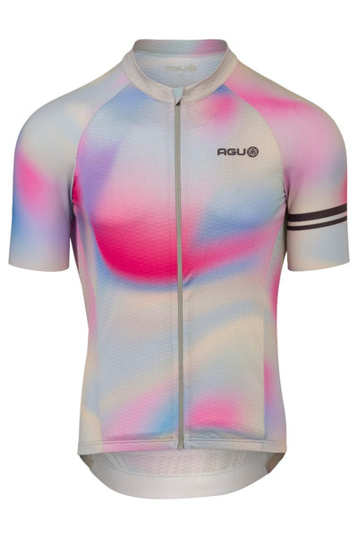 Agu dégradé tourbillon cyclisme chemise performance hommes