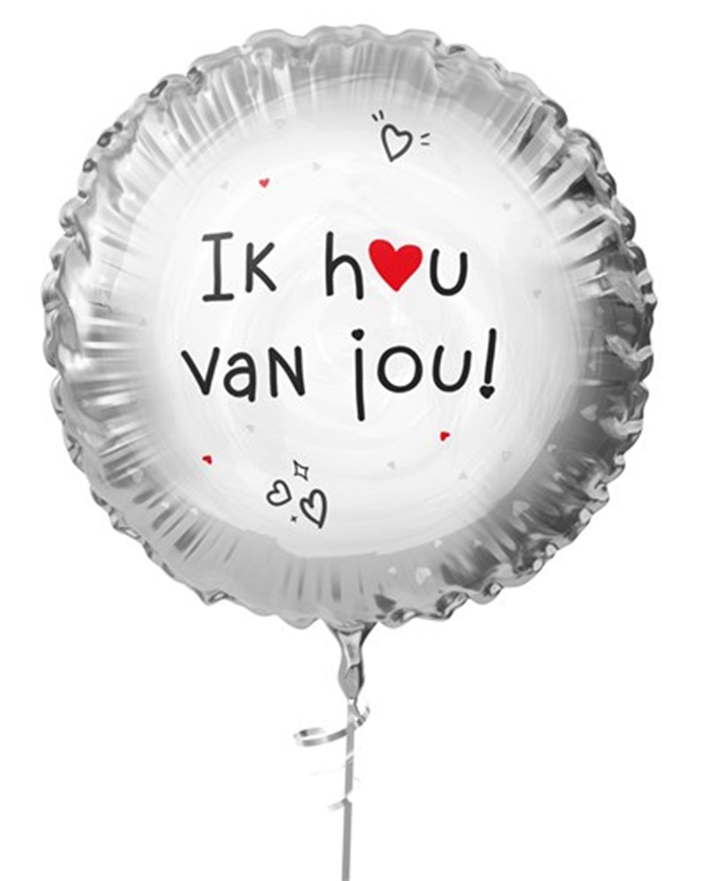 Ballon aluminium Haza Je t'aime ø45cm