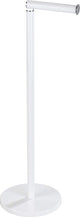 Wenko Porte-rouleau de papier toilette 2 en 1 en acier blanc mat - Porte-rouleau de rechange - Porte-papier toilette autoportant - Porte-rouleau de papier toilette debout