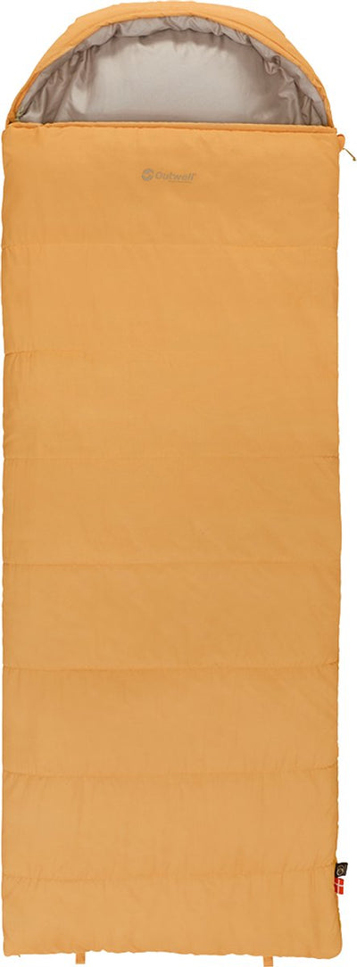 Outwell campion prime sac de couchage jaune couverture modèle +8c 215 x 80 cm jaune