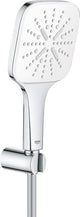 Ensemble de bain Grohe rainshower smartactive cube 130 - 3 types de jets - chrome blanc lune - 26589ls0