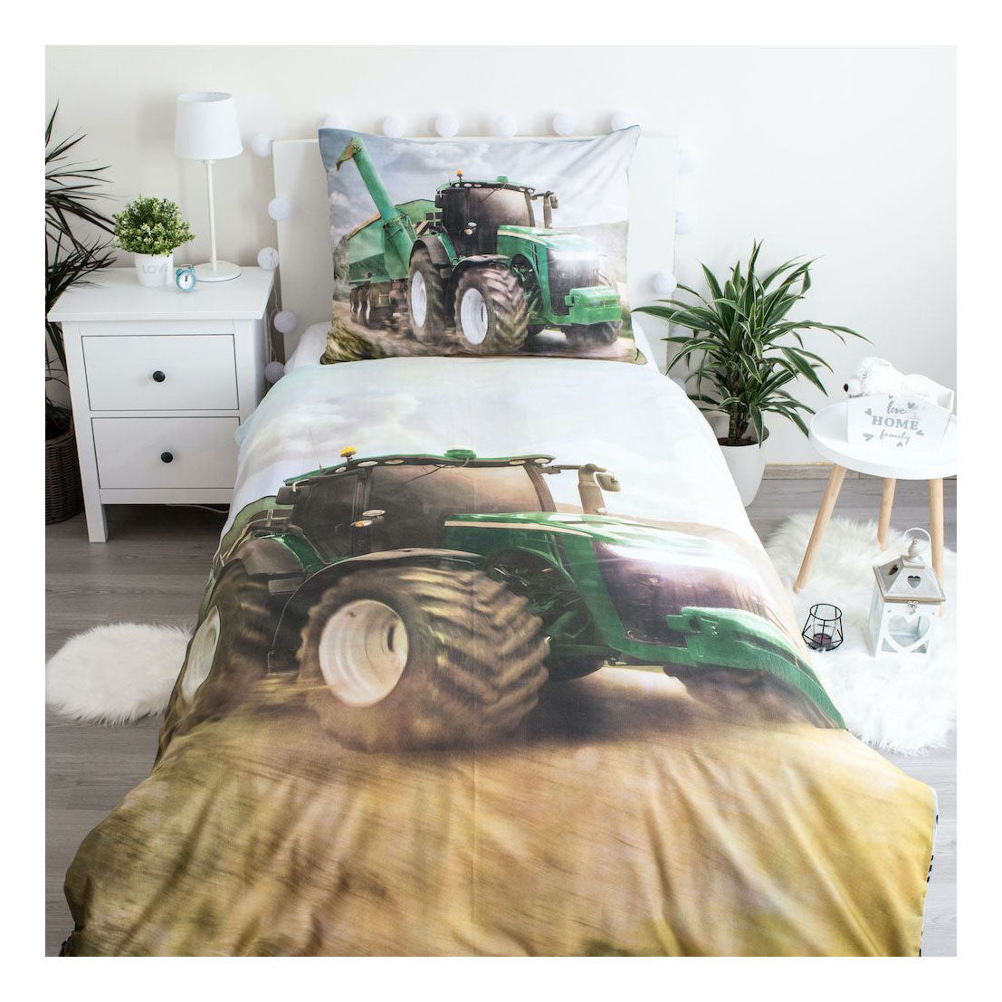 Tracteur de couverture de couette