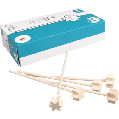 Pilon Depa bâtonnet à mélanger étoile 15,5 cm bois (50 pièces)