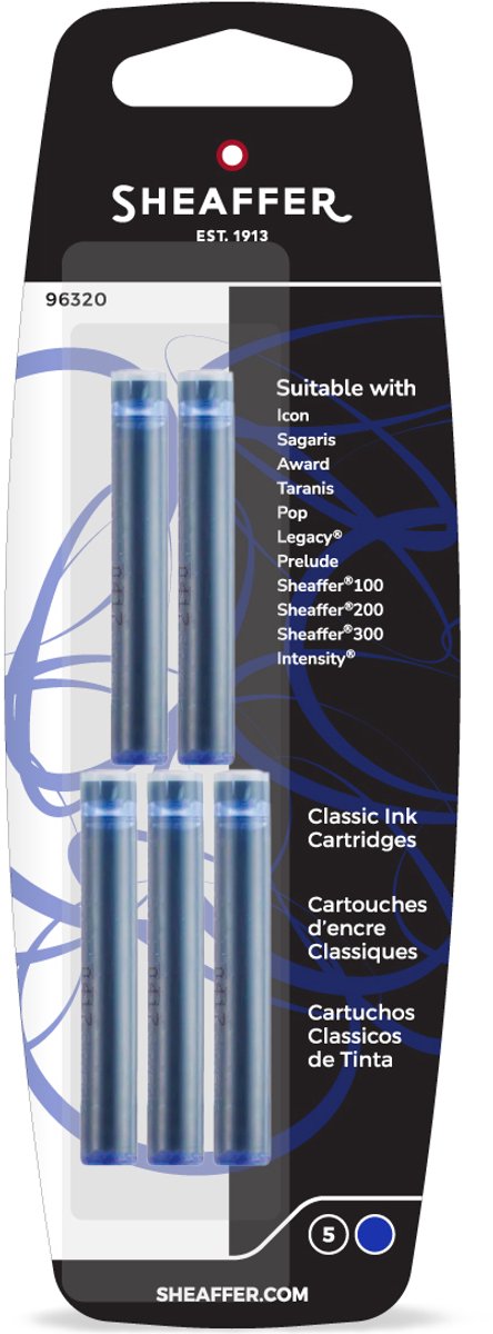Cartouche d'encre Sheaffer - skrip - classique - bleu - sf-96320