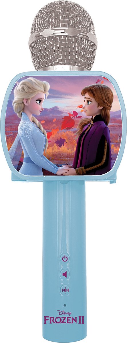 Microphone karaoké sans fil La Reine des neiges Lexibook avec haut-parleur Bluetooth® intégré