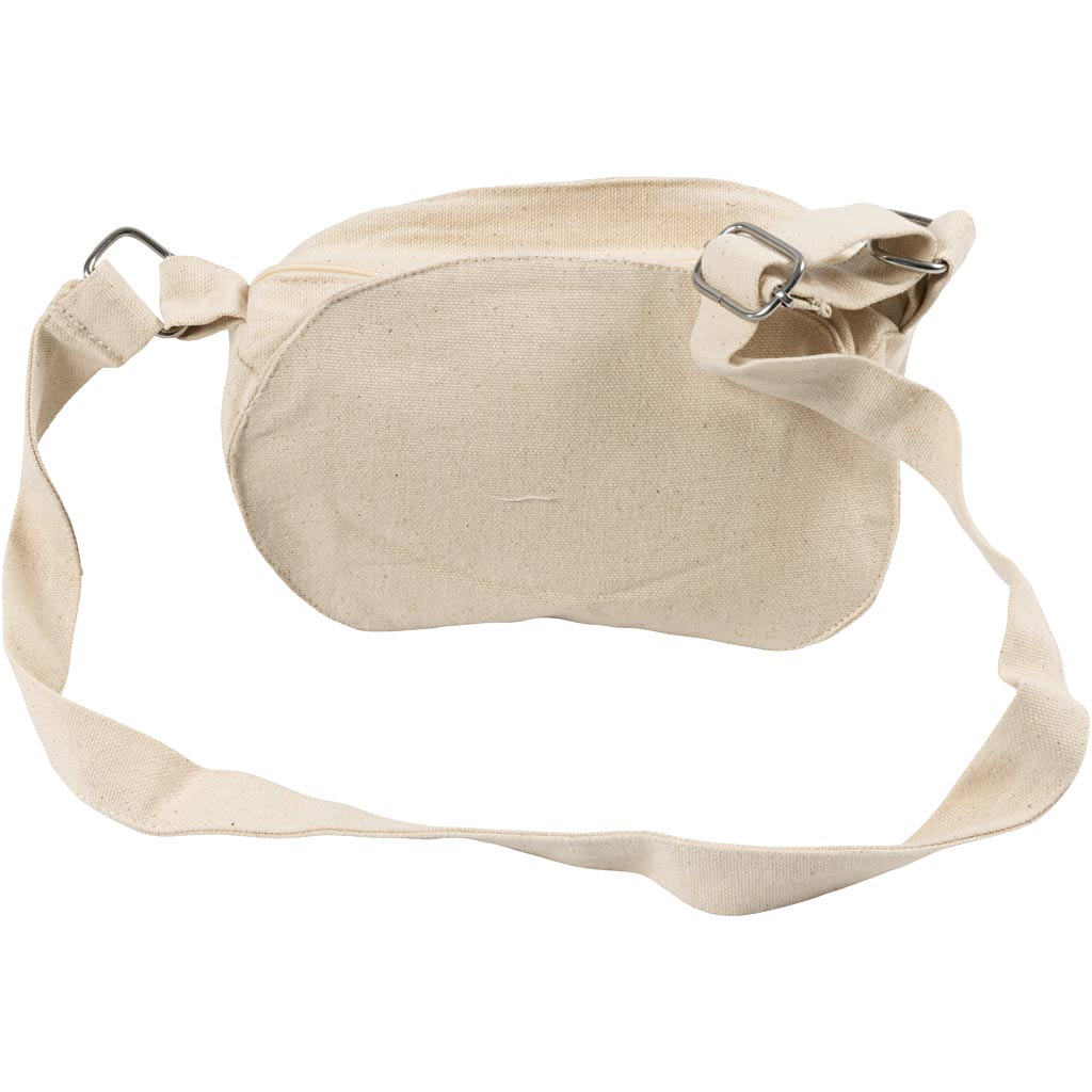 Sac à bandoulière Creativ company, h : 13,5 cm, d : 8 cm, l : 18 cm, 300 g, naturel clair, 1 pièce