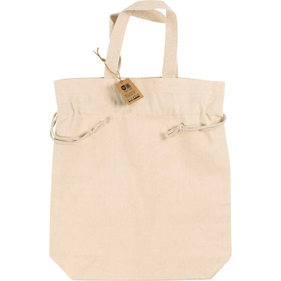 Sac d'entreprise Creativ avec cordon de serrage, h : 40 cm, p : 8 cm, l : 34 cm, naturel clair, 1 pièce