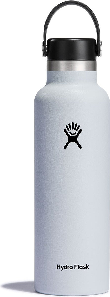 Bouteille à boire à bouchon flexible à bouche standard Hydro Flask (621 ml) - blanche