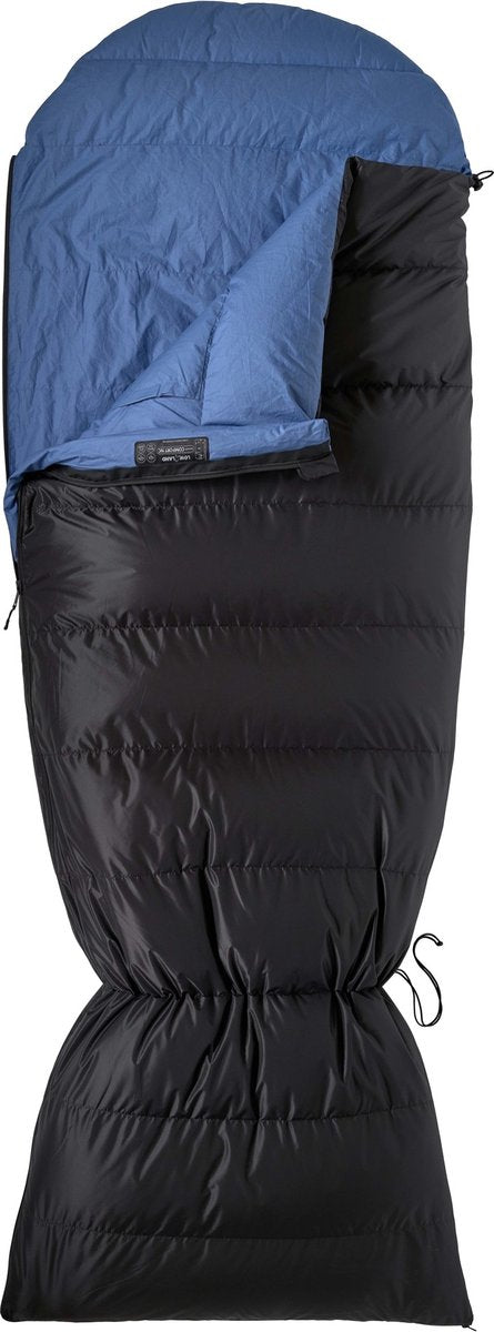 Sac de couchage extérieur en duvet Lowland - ranger confort nc - 230 x 80 cm (avec capuche) - 1495 gr - 0°c - coton nylon