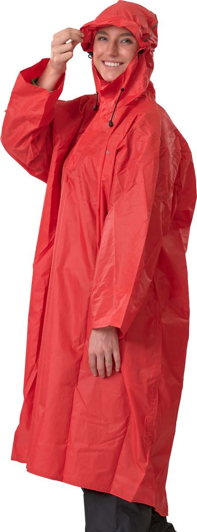 Poncho de randonnée outdoor Lowland - 100% imperméable (10 000 mm) - respirant (8 000 g m²) sans PFA !