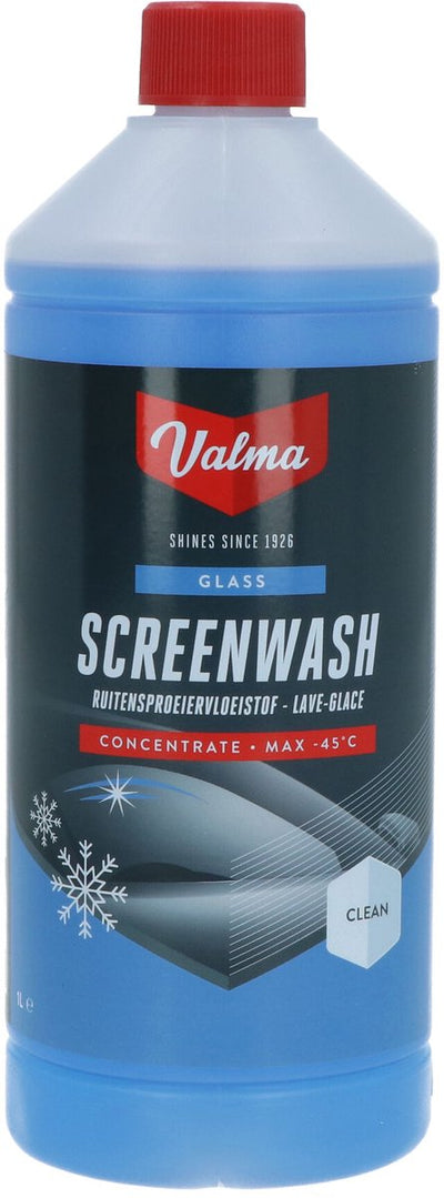 Liquide lave-glace Valma - antigel - concentré - protégé jusqu'à -45°c - 100% sans méthanol - 1 litre