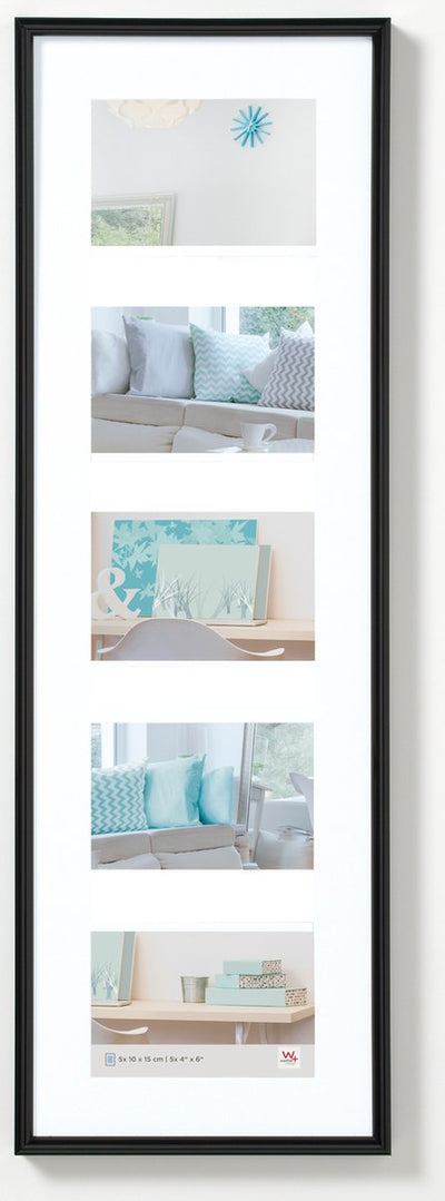 Walther new lifestyle - cadre en plastique - format photo 5 x 10x15 cm - noir