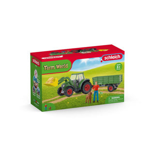 Schleich Farm World Tracteur avec remorque 42608