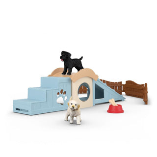 Schleich monde de la ferme aventure amusante pour les petits chiots 42763