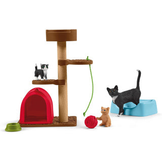Schleich monde de la ferme amusant pour chats 42764