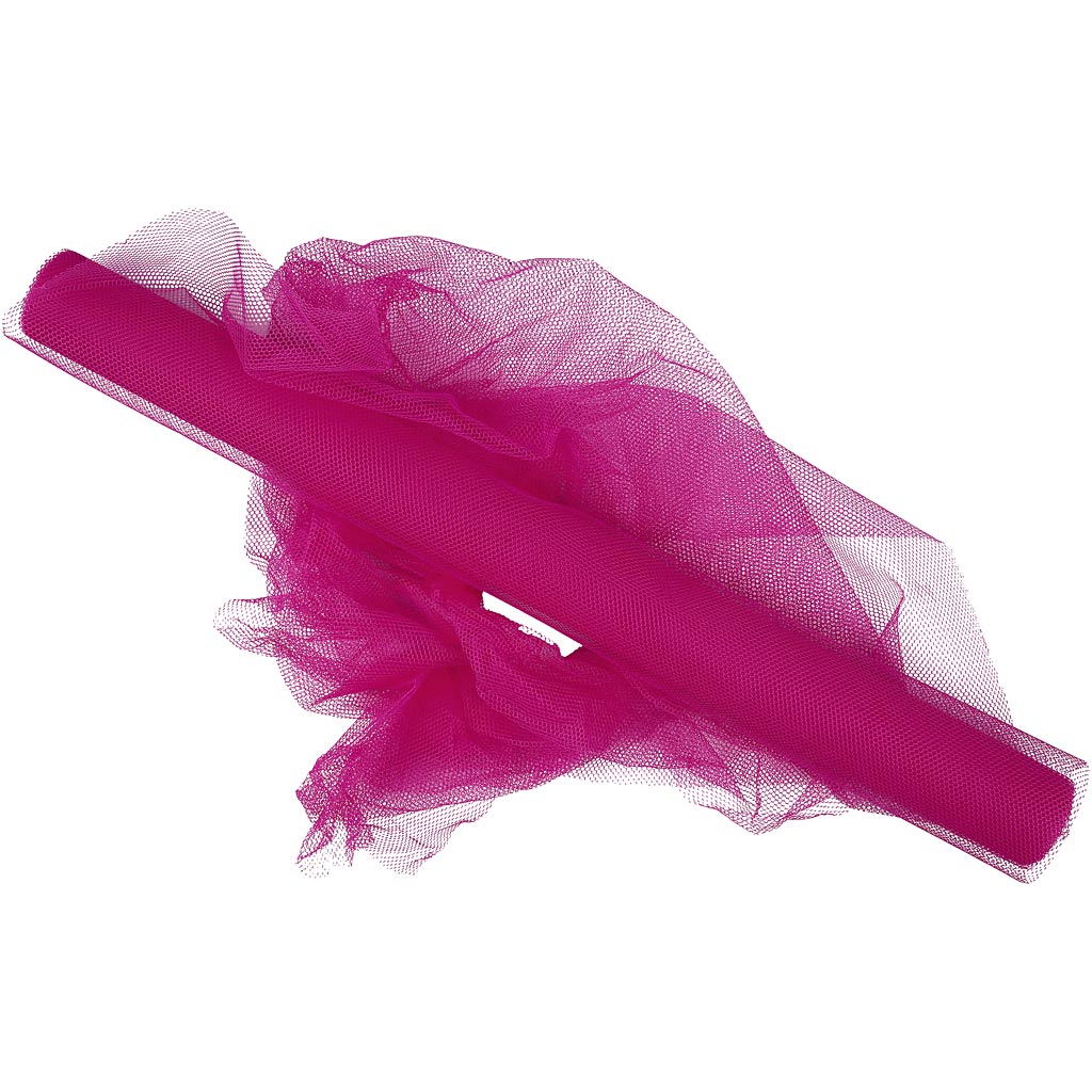 Tulle Creativ company, l: 50 cm, rose, 5 m 1 rouleau