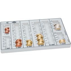 Tirelire wedo europe 8 compartiments blanc
