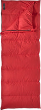 Sac de couchage extérieur en duvet Lowland - compagnon économique - 210x80 cm - rouge