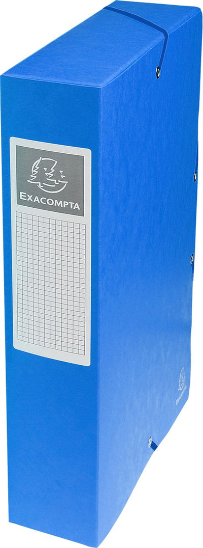 Exacompta 8x coffret de classement carton brillant dos 60mm - a4 - assortis - 50600e