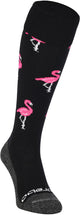 Brabo bc8460b chaussettes flamingo noir rose chaussettes de sport unisexes - noir rose