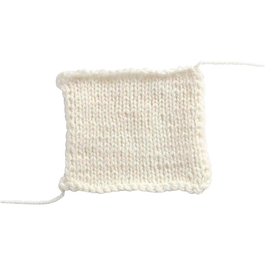 Fil de laine Creativ company melbourne, l: 92 m, blanc cassé, 50 gr 1 pelote