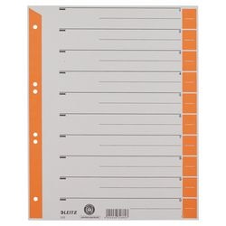 Onglets leitz carton kraft gris a4 100 pièces