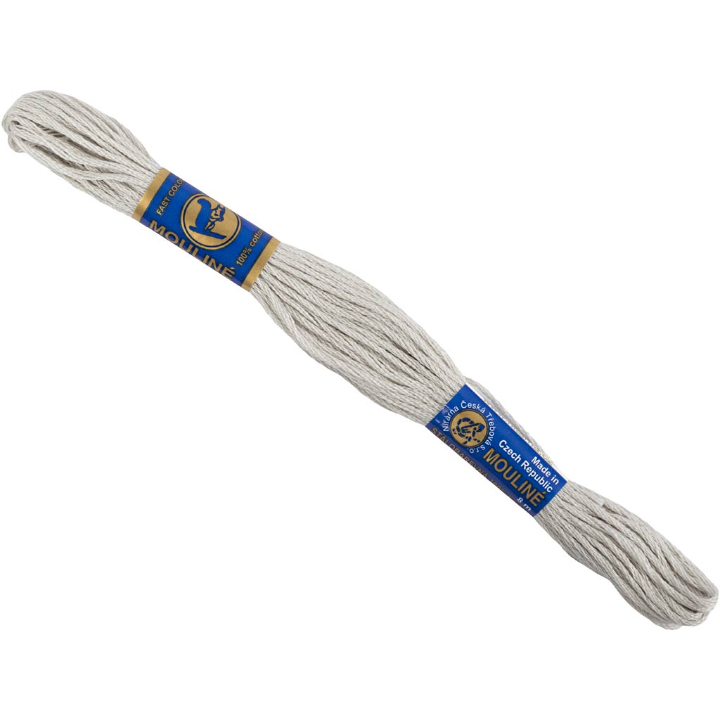 Fil de broderie, gris, 8 m 1 sphère